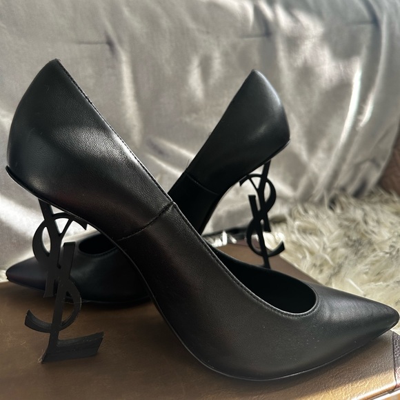 Saint Laurent Opyum Point Toe Heels Size 37 1/2 - Picture 4 of 7